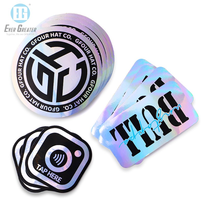 Wholesale Price Waterproof Label Sticker Cartoon Creative 2D Trendy Graffiti Hologram Sticker