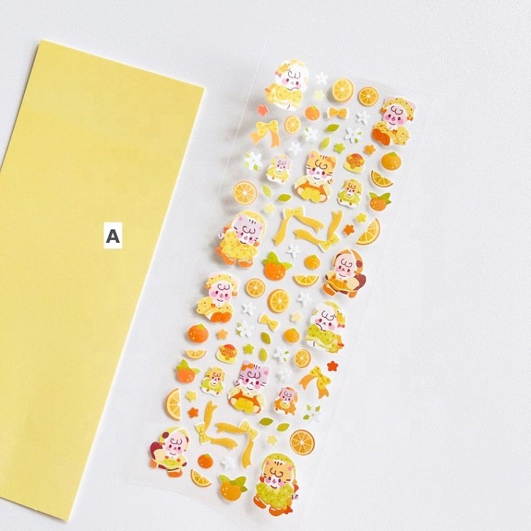 Vinyl Rainbow Foil Laser Holographic Glitter Bunny Toploader Photo Frame Deco Kiss Cut Planner Sticker Sheet