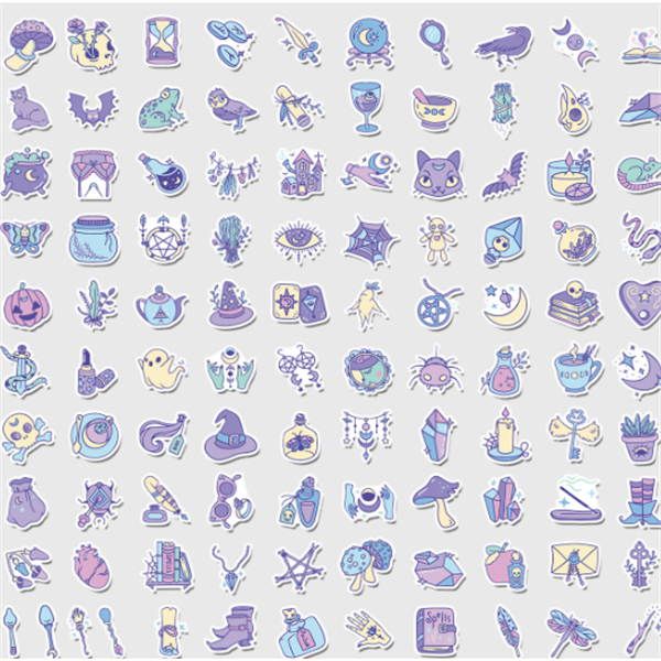China Manufacturer Custom Design Die Cut Waterproof Cartoon Sticker for Laptop Vinyl Adhesive Print Die Cut Advertising Stickers