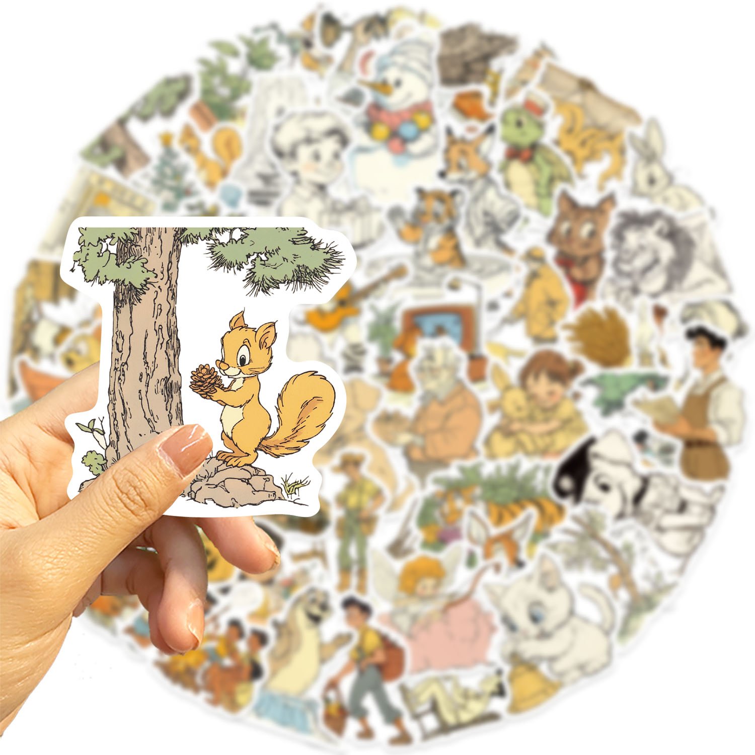 50pcs Cartoon Relaxing holiday Graffiti Sticker Decals Decoration DIY Phone Notebook Suitcase Laptop Fridge Kids PVC Sticker