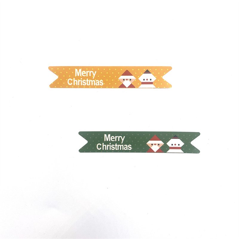 New Year Christmas Stickers Gift Packaging Baking Sealing Stickers Cute Cartoon Snowman Label