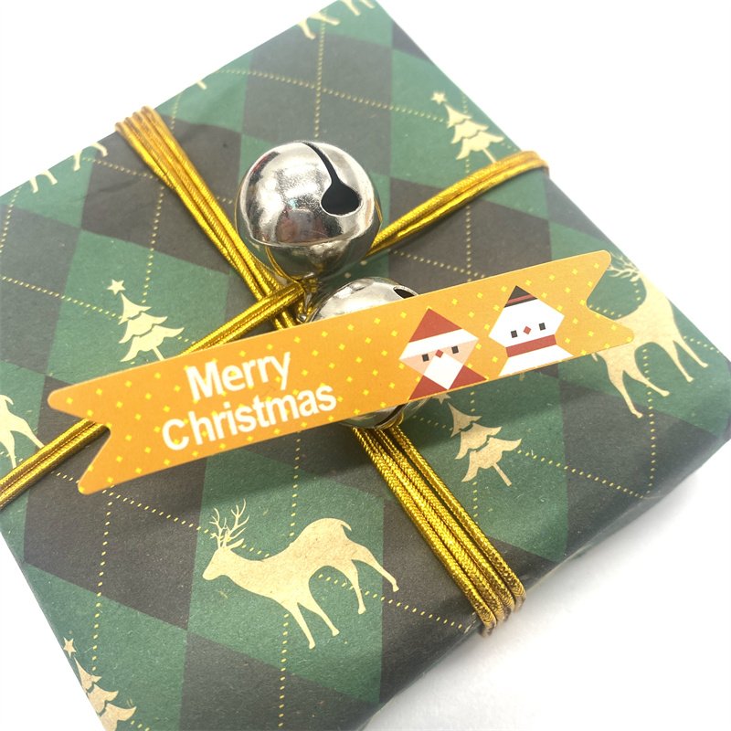 New Year Christmas Stickers Gift Packaging Baking Sealing Stickers Cute Cartoon Snowman Label