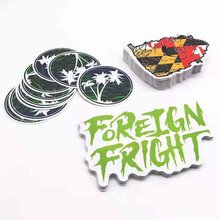 Custom Design Die Cut Waterproof Cartoon Sticker Laptop Vinyl Adhesive Print Advertising Stickers