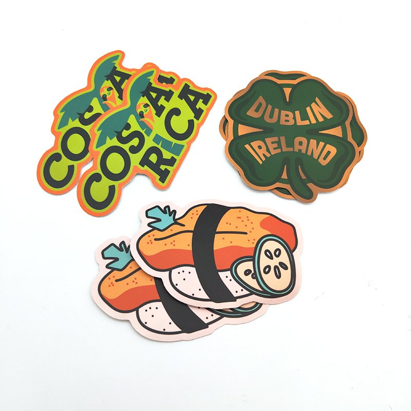 2024 New DW Custom design Die Cut Waterproof cartoon sticker for laptop Vinyl Adhesive Print diecut Advertising Stickers
