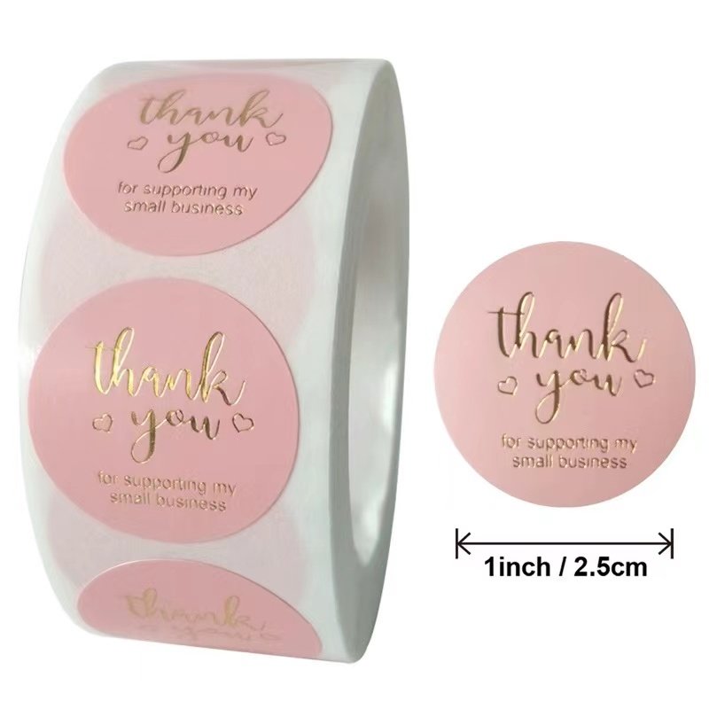 Self Adhesive Printable Paper Roll Round Stickers For Buyers Custom Logo Stickers Packaging Labels