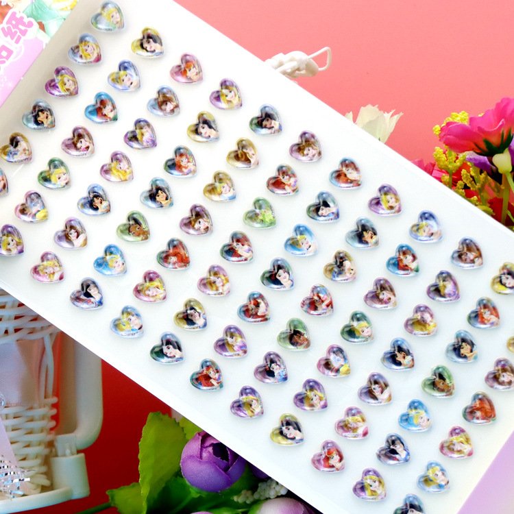 84 Gems With New Children's Gem Cartoon Acrylic Eyebrow Sticker