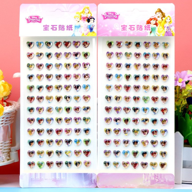 84 Gems With New Children's Gem Cartoon Acrylic Eyebrow Sticker