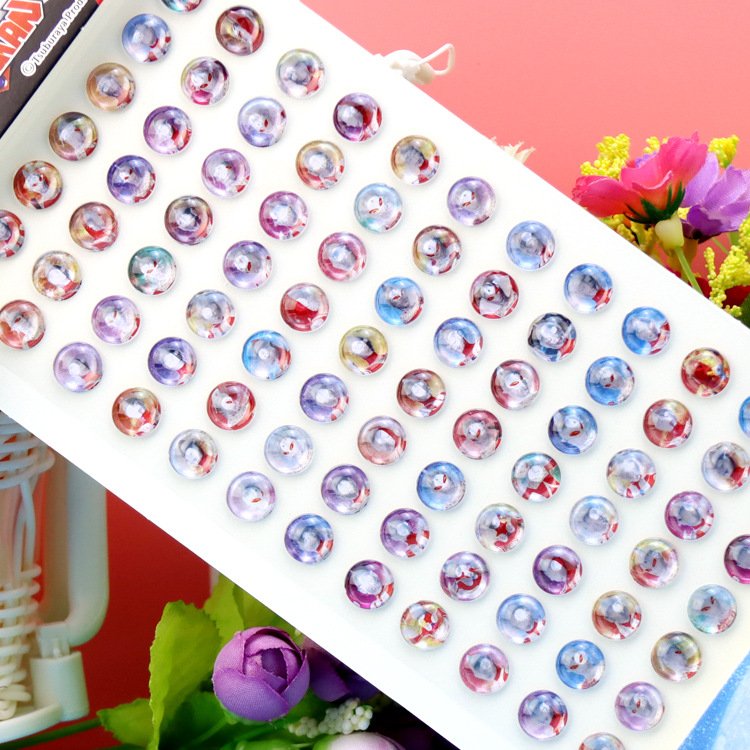 84 Gems With New Children's Gem Cartoon Acrylic Eyebrow Sticker