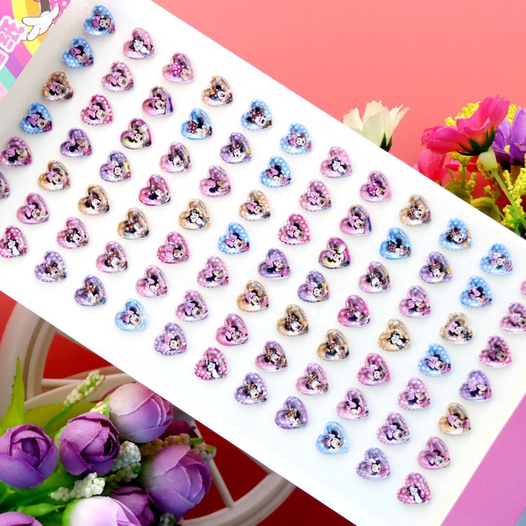 84 Gems With New Children's Gem Cartoon Acrylic Eyebrow Sticker