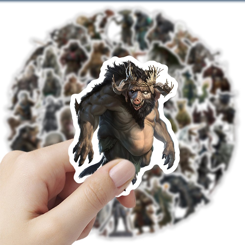 50pc/bag Anime Game Black Myth Wukong die cut vinyl stickers Cartoon Goku PVC Graffiti Sticker for Bicycle Guitar Skateboard