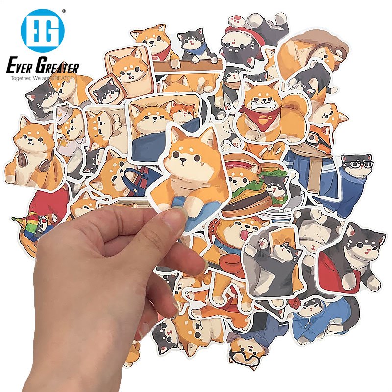 Custom LOGO Decal Pvc Sticker Exclusive Custom Cartoon Sticker For Car