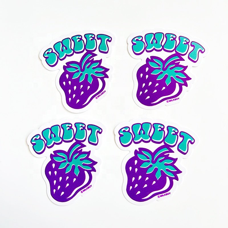 Self-Adhesive Waterproof Label Logo Design UV Protective Die Cut Sticker Printing Full Color PVC Vinyl Custom Cartoon Stickers