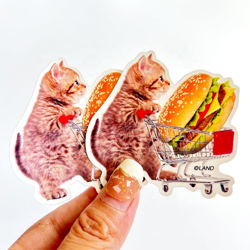 Self-Adhesive Waterproof Label Logo Design UV Protective Die Cut Sticker Printing Full Color PVC Vinyl Custom Cartoon Stickers