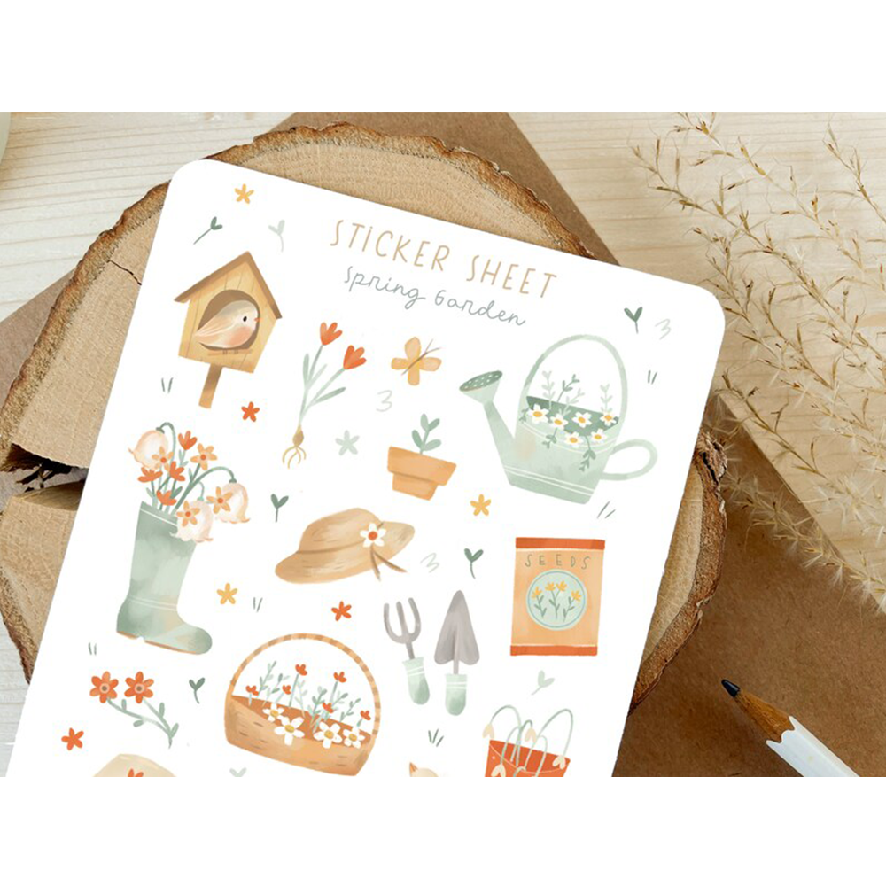 Cartoon Sticker Eco-Friendly Cute Mini Size Adhesive Scrapbook Kiss Cut Decorative Cartoon Sticker
