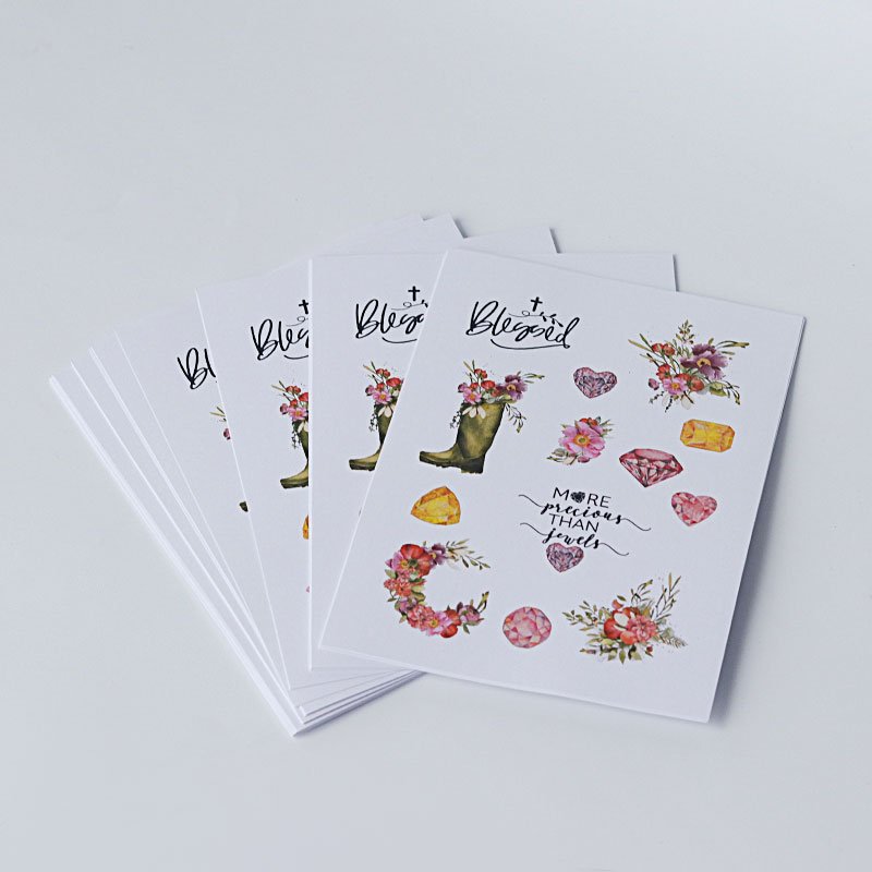 Customized Irregular Shape Cartoon Stickers Lucky Flower Stickers Newly Launched High Quality Stickers