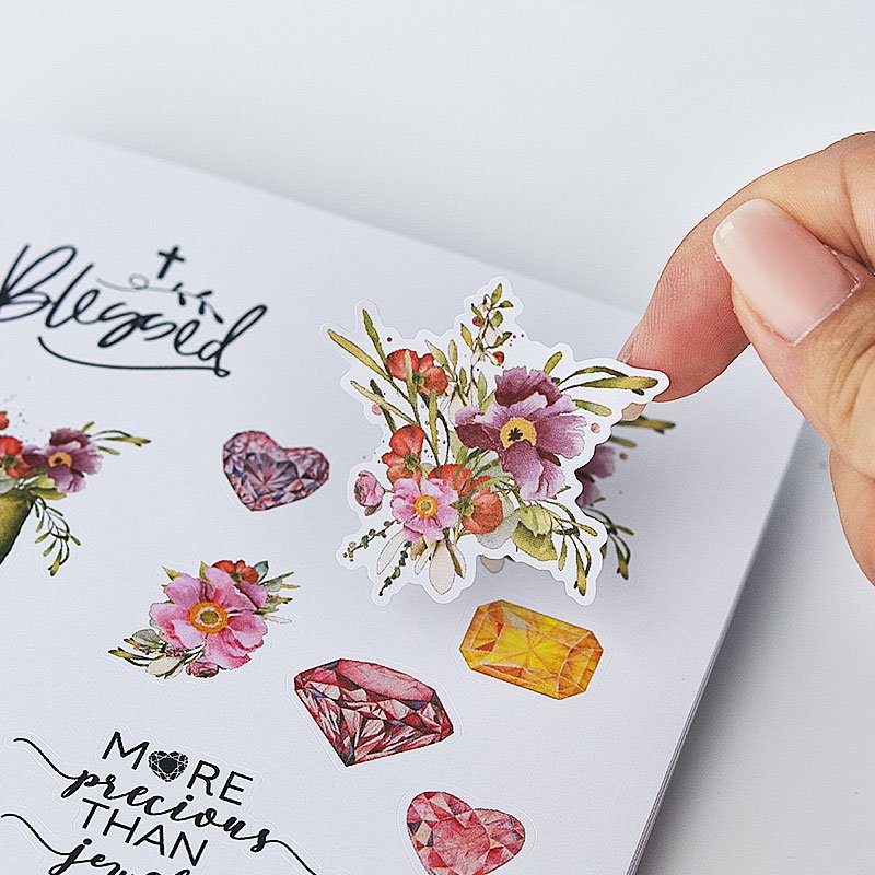 Customized Irregular Shape Cartoon Stickers Lucky Flower Stickers Newly Launched High Quality Stickers