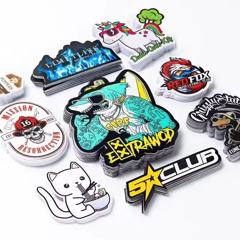 Easy Peel Off Decorative Laptop Stickers Girl Cartoon Image Die Cut Sticker Manufacturer For Amazon