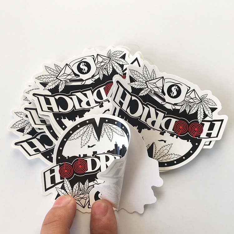 Custom Cute Cartoon Sticker Die Cut PVC Holographic Label Sticker Self Adhesive Waterproof Decorative Stickers