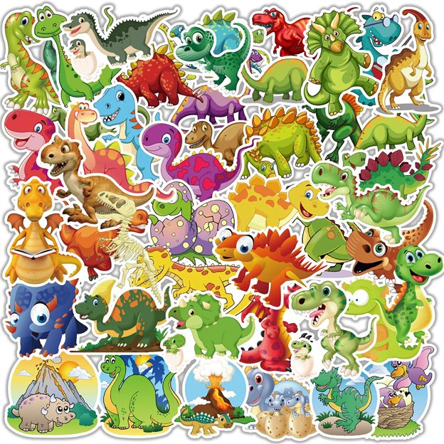 Fangda Printing Custom Printing Of Irregular Pvc Children's Adhesive Labels Luggage Shaped Waterproof Cartoon Stickers