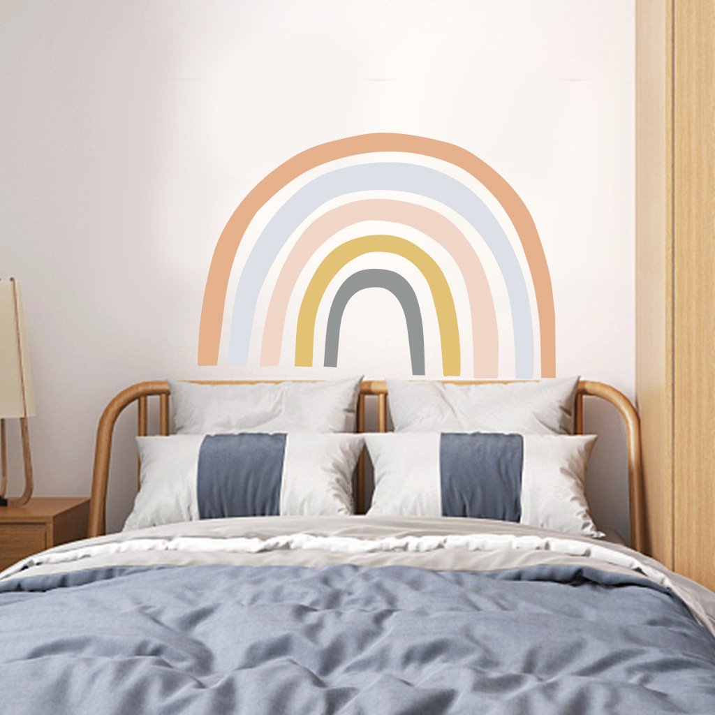 Custom Rainbow Wall Sticker Kids Room Cartoon Wall Sticker Home Decoration wall sticker decoration