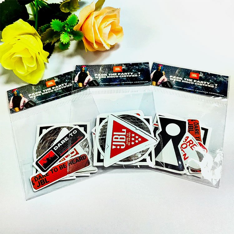 New custom vinyl Cartoon sticker Packs in OPP Bag of stickers die cut stickers