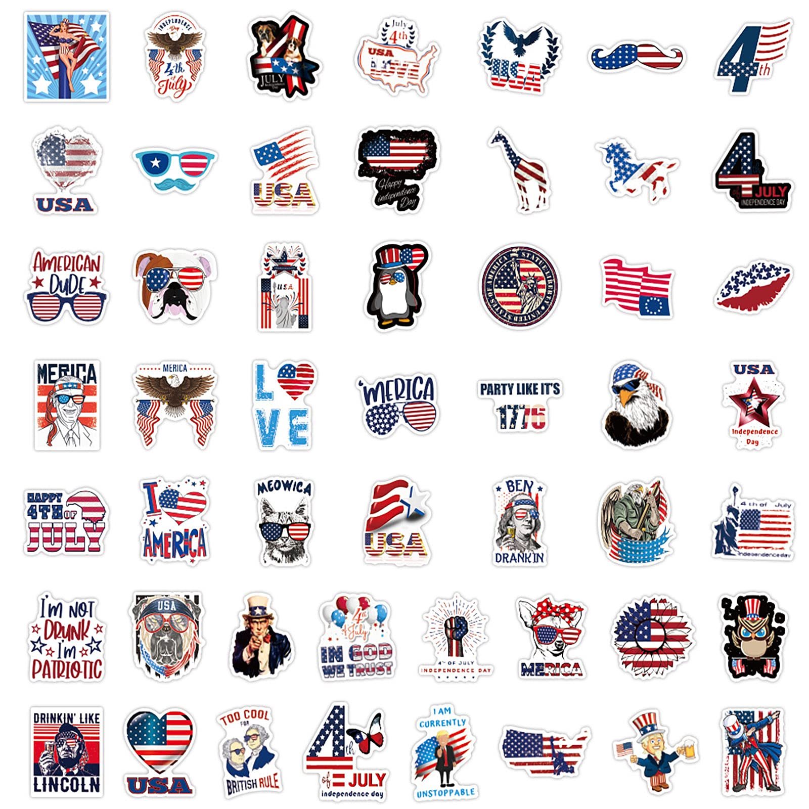 Custom Waterproof Adhesive American Cartoon Stickers Great For Diy Projects Cut Vinyl Sticker