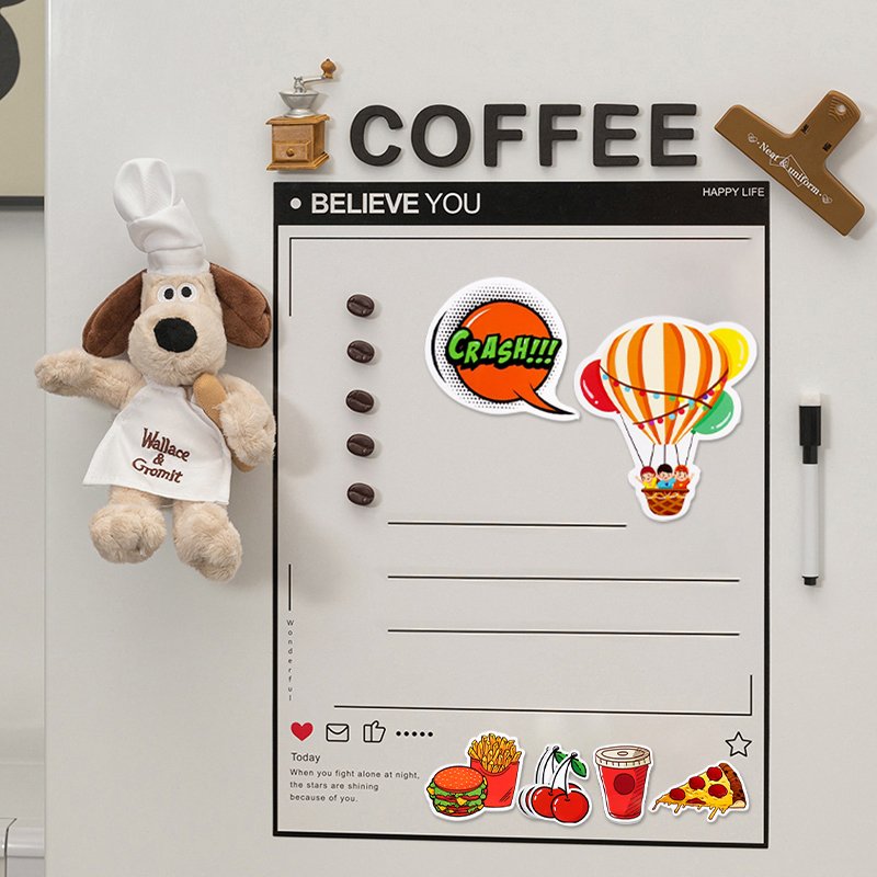 Custom die cut magnetic refrigerator magnet sticker creative food logo fridge magnet stickers