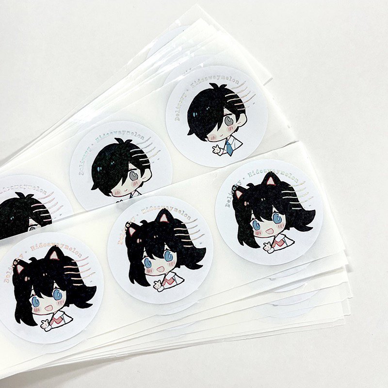 Ready to ship Waterproof Kiss Cut Sticker Cartoon Printing Vinyl Sticker Decorative For Kids Adhesive Kiss Stickers Sheets Logo