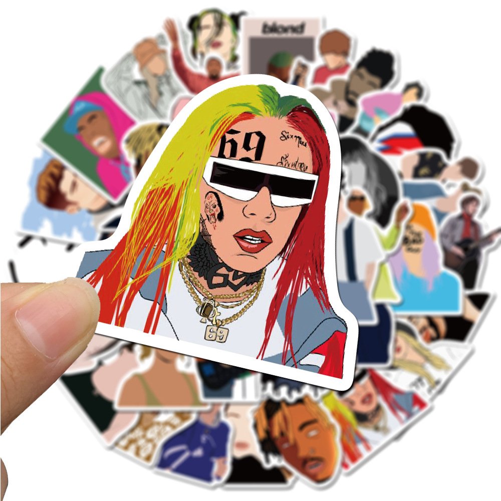 High Quality Waterproof Vinyl Printing Die Cut Stickers Decorative Cartoon Custom Company Logo Sticker For Laptop Water Bottle