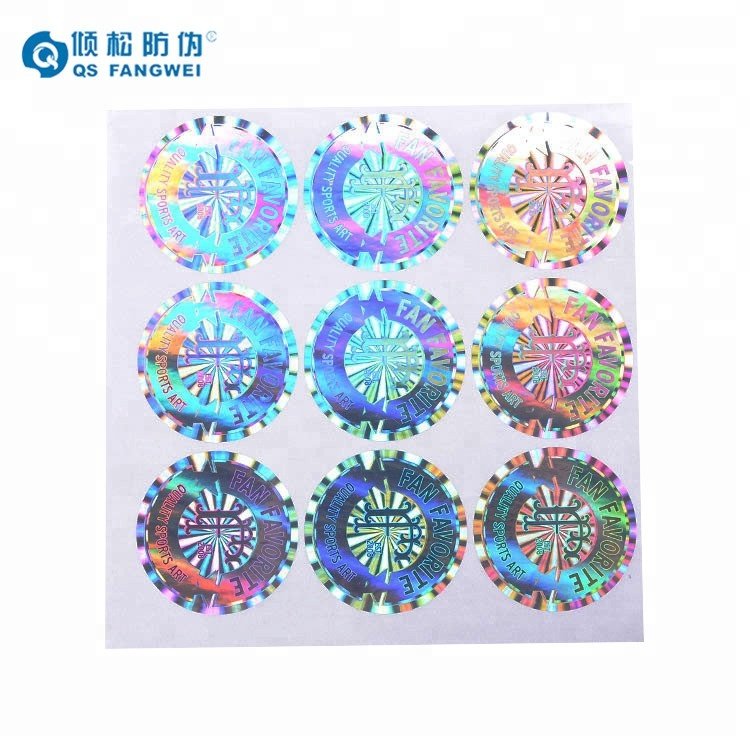 3d hologram security void label laser print high quality hologram sticker laser label