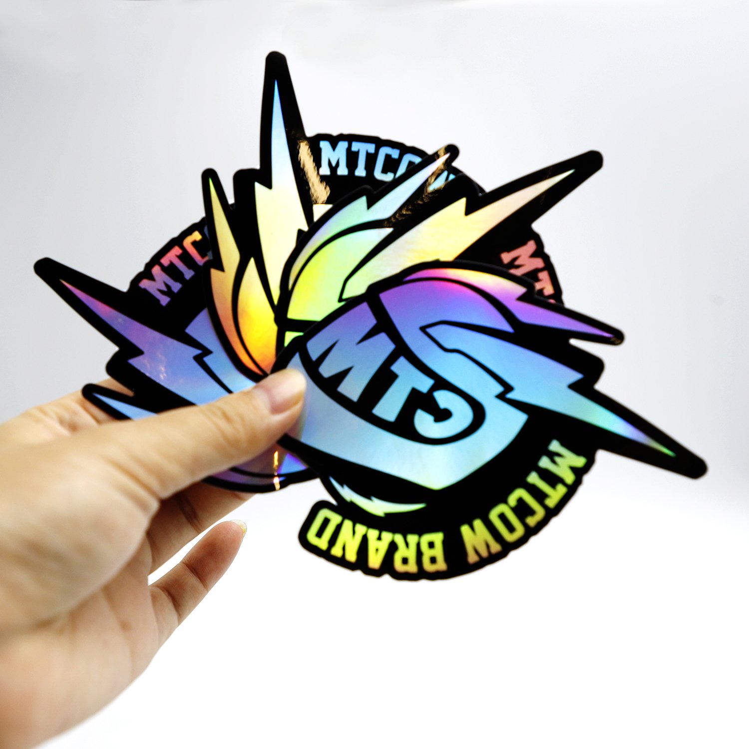 High Quality Custom Logo Sticker Self Adhesive Digital Printing Waterproof Pvc Vinyl Spot Uv Raised Die Cut Label Stickers