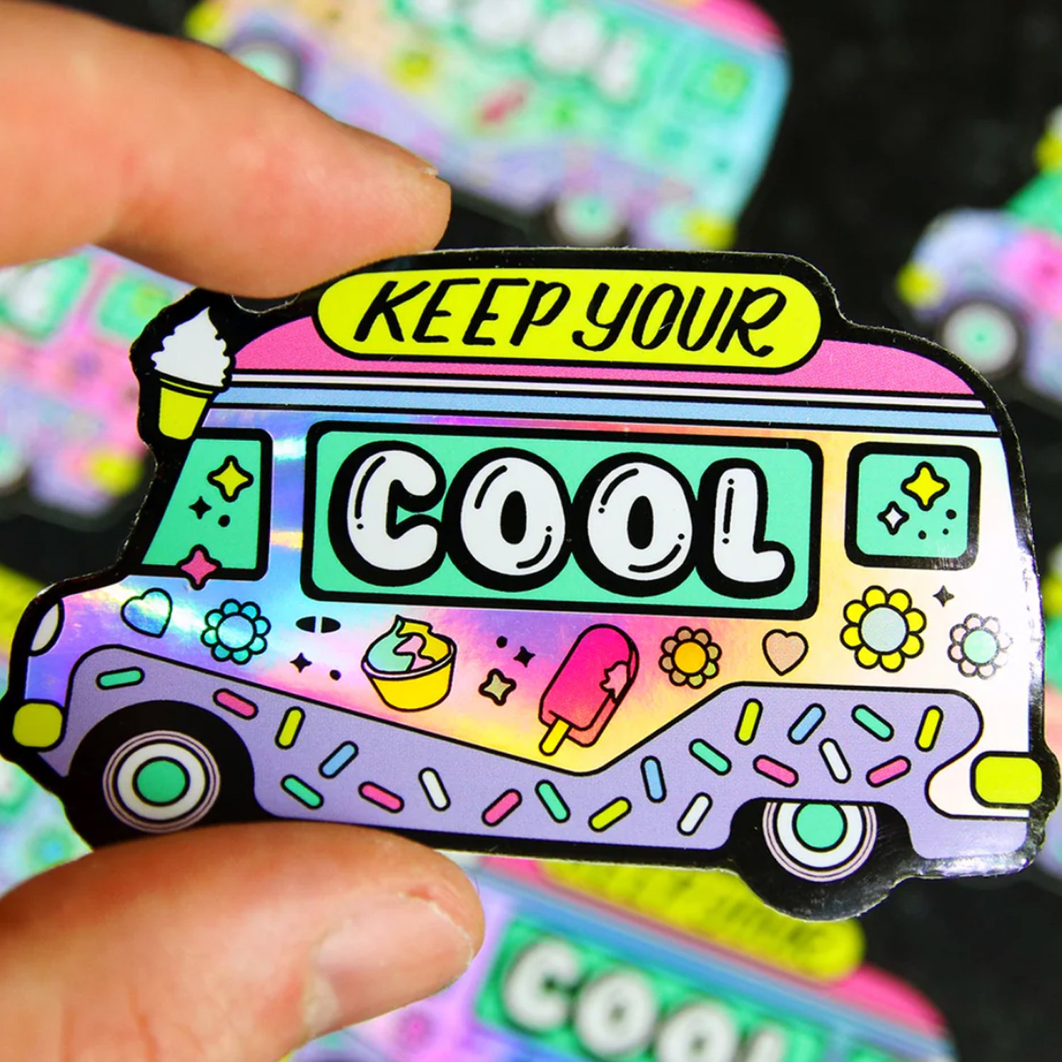 High Quality Custom Logo Sticker Self Adhesive Digital Printing Waterproof Pvc Vinyl Spot Uv Raised Die Cut Label Stickers