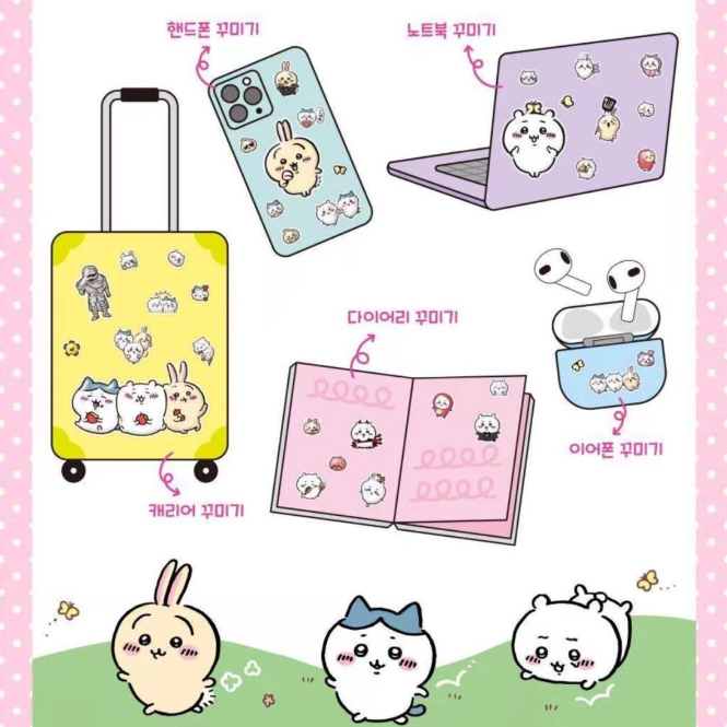 Factory Printed Colorful chiikawa cartoon stickers Cute Manga Anime Kawaii Sticker For Water Bottles Laptop