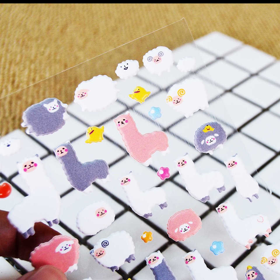 Custom Scrapbooking Puff Sticker Decorative Bubble Sticker Cartoon 3D Foam Puffy Stickers for Kids
