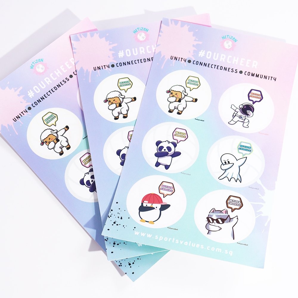 Custom sticker sheet holographic cute cartoon logo sticker self-adhesive printing waterproof vinyl die cut sticker