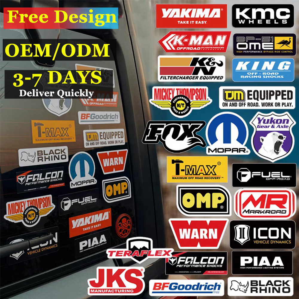 UV Resistant car sticker Custom Waterproof Transfer Vinyl car Window bumper Stickers decals Car Rear Windshield Banner