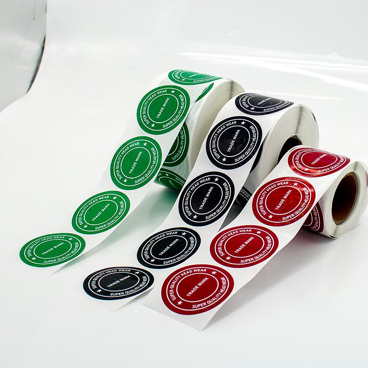 Private Custom Brand Logo Printing Label Sticker Colored Seal Sticker Manufacturers Customized Circular Waterproof Stickers