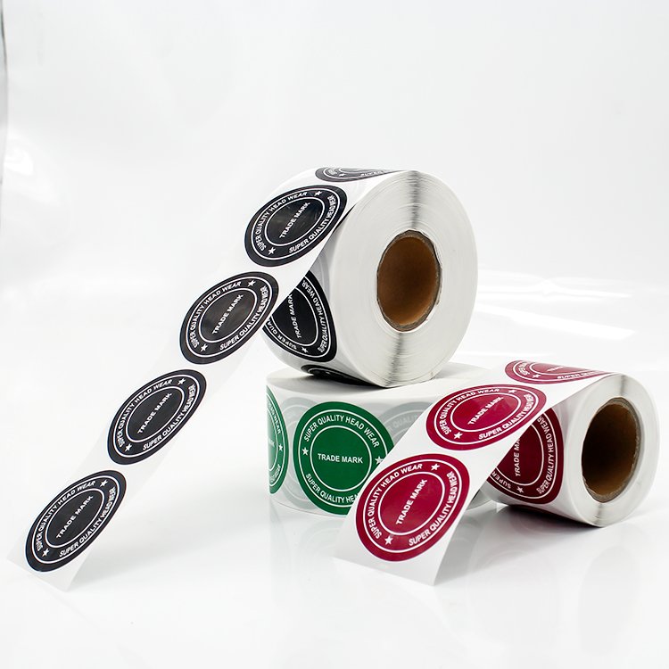 Private Custom Brand Logo Printing Label Sticker Colored Seal Sticker Manufacturers Customized Circular Waterproof Stickers