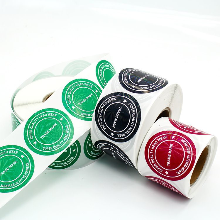Private Custom Brand Logo Printing Label Sticker Colored Seal Sticker Manufacturers Customized Circular Waterproof Stickers