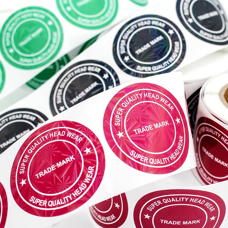 Private Custom Brand Logo Printing Label Sticker Colored Seal Sticker Manufacturers Customized Circular Waterproof Stickers