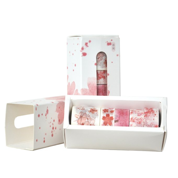 Manufacturer Custom Candy Color Cartoon Masking Paper Tape Stickers Stationery Sticker Christmas Washi Tape