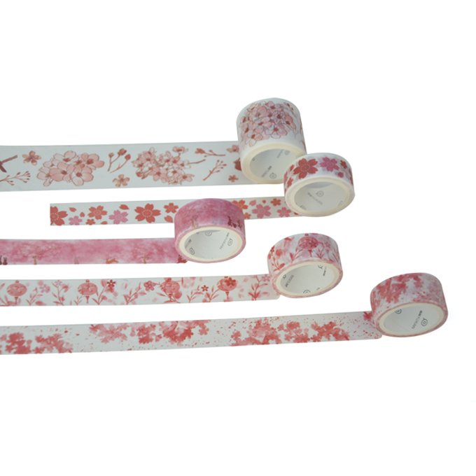 Manufacturer Custom Candy Color Cartoon Masking Paper Tape Stickers Stationery Sticker Christmas Washi Tape