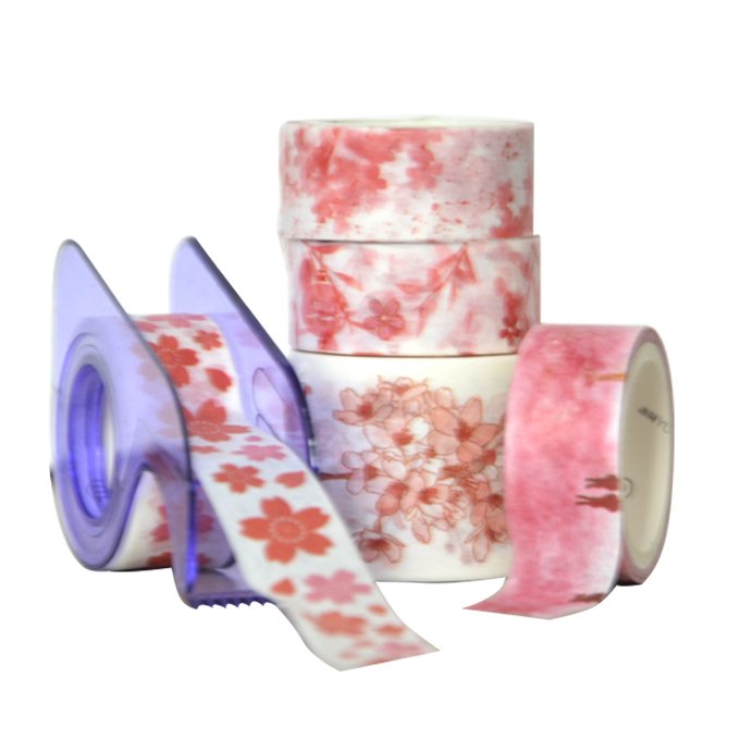 Manufacturer Custom Candy Color Cartoon Masking Paper Tape Stickers Stationery Sticker Christmas Washi Tape