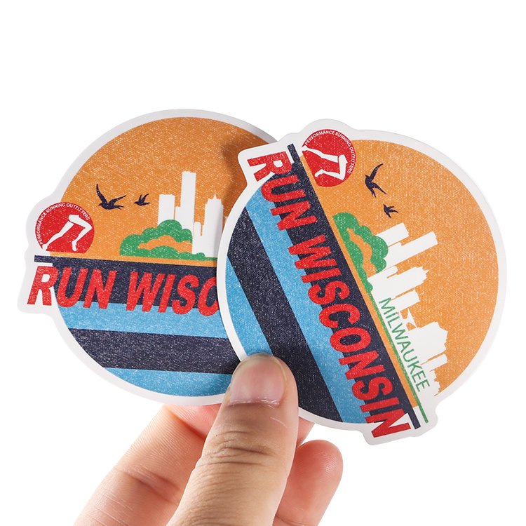 Printing adhesive logo label shiny die cut cartoon sticker sheet waterproof vinyl die cut sticker custom