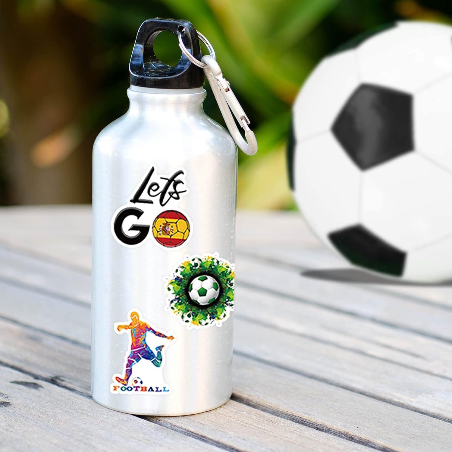 Sports Cool Label Waterproof Self Adhesive Die Cut Soccer Cartoon Football Stickers Vinyl Sticker