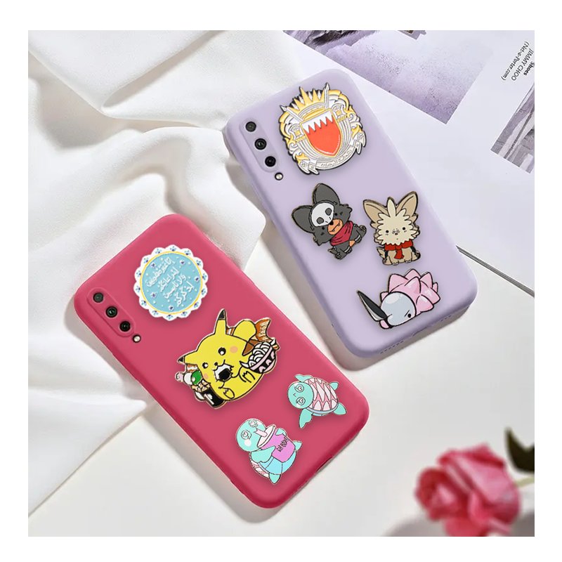 China Experienced Metal Crafts Manufacturer Make Custom Enamel Pins Metal Sticker Pins for Phone Decorations