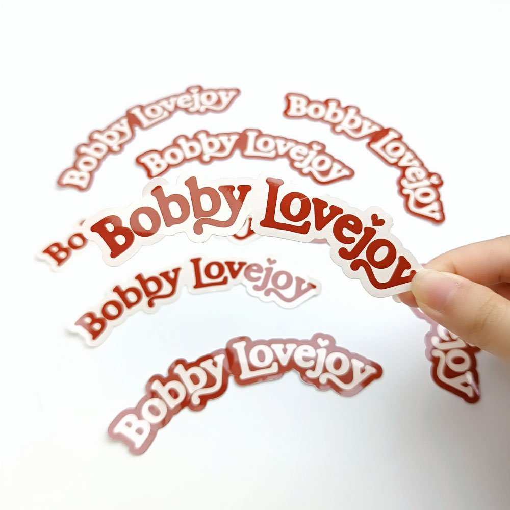 Factory custom waterproof vinyl die cut stickers printing adhesive cartoon die cut stickers