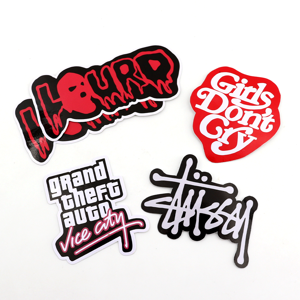 Custom Self-Adhesive Waterproof Cartoon Die Cut Vinyl Sticker Funny Promotional Paper Sticker for Packaging Gifts