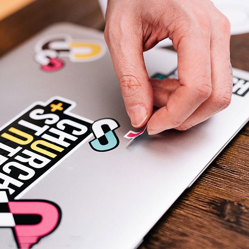 Custom Self-Adhesive Waterproof Cartoon Die Cut Vinyl Sticker Funny Promotional Paper Sticker for Packaging Gifts