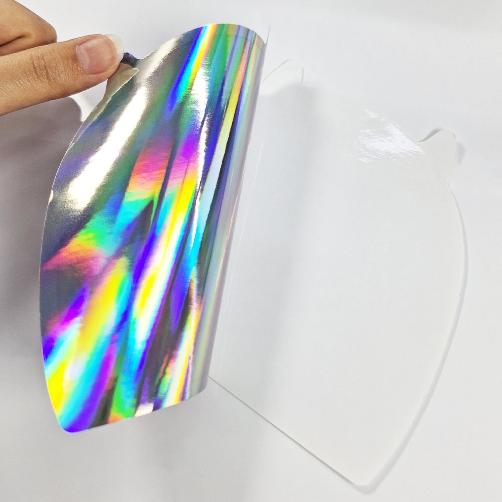 Custom Anime Holographic Vinyl Adhesive Label Laser Waterproof Sticker Label Die Cut Logo Cartoon Sticker